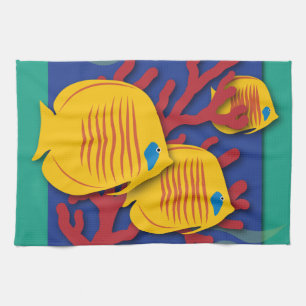 Tropischer Fisch Geschirrtuch