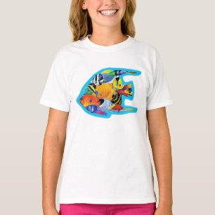 Tropischer Fisch-Gruppen-T - Shirt