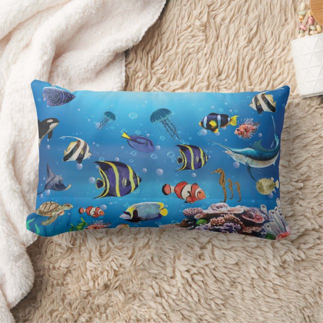 Tropischer Fisch Lendenkissen (Decke)