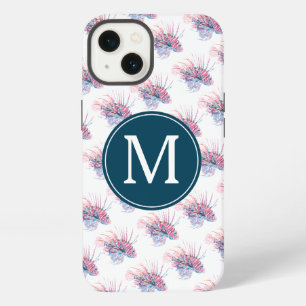 Tropischer Fisch-Monogramm-Strand-Telefonhülle iPhone 13 Hülle