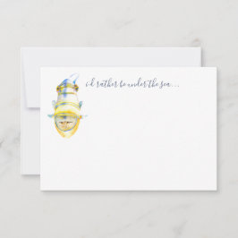 Tropischer Fisch-Papier-Karte Mitteilungskarte