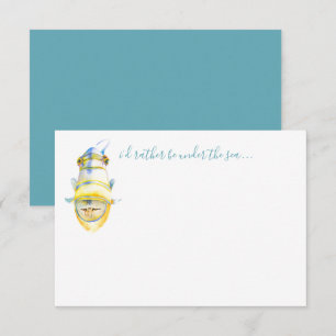 Tropischer Fisch-Papier-Karte Mitteilungskarte