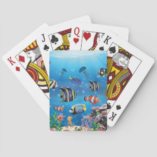 Tropischer Fisch Spielkarten