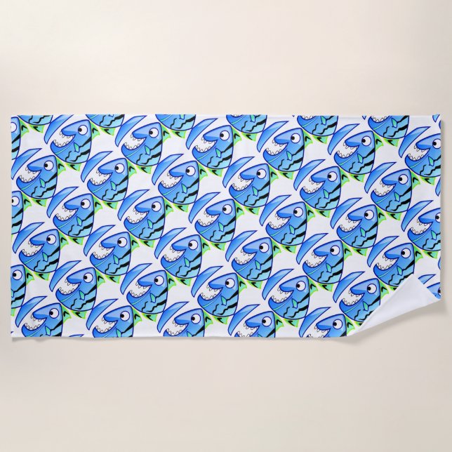 Tropischer Fisch Strandtuch (Vorderseite)