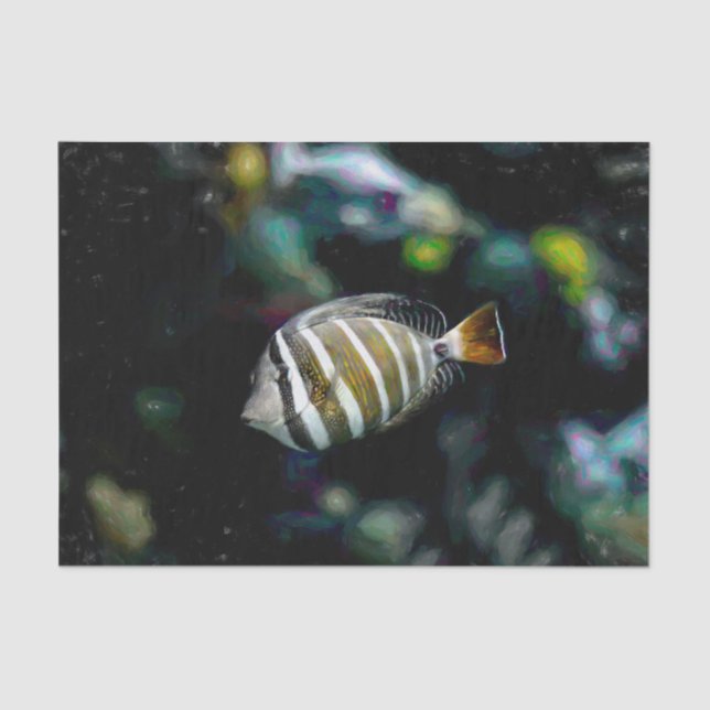 tropischer Fisch Unterwasser-Aquakultur Seidenpapier (Vorderseite)