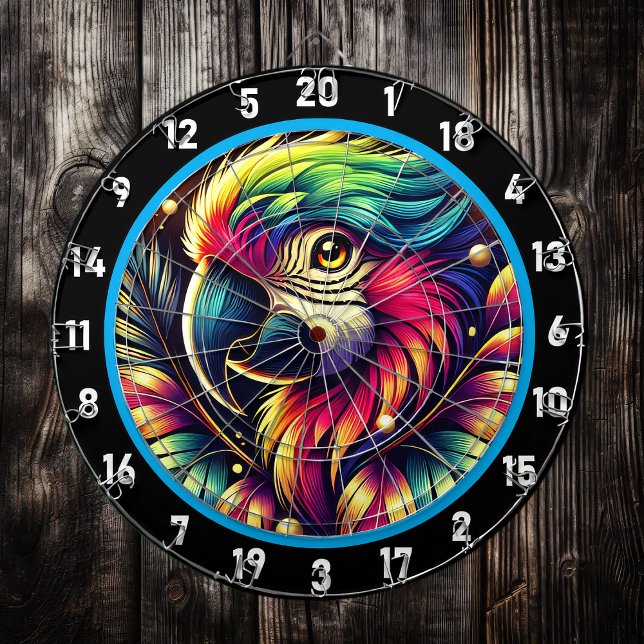 Tropischer Flair Parrot Dartboard Adventure Dartscheibe (Von Creator hochgeladen)