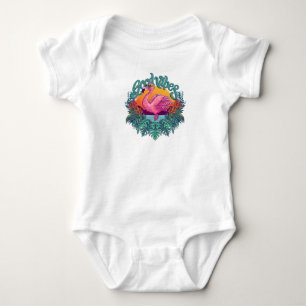 Tropischer Flamingo Baby Strampler
