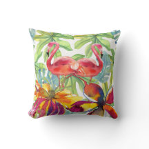 Tropischer Flamingo-Bird Wasserfarbe