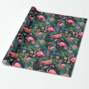Tropischer Flamingo Geschenkpapier