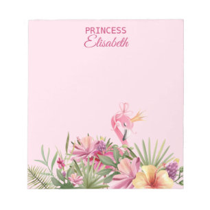 Tropischer Flamingo Notizblock