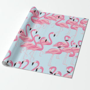 Tropischer Flamingo-Vogel mit nahtlosem Muster-Hin Geschenkpapier