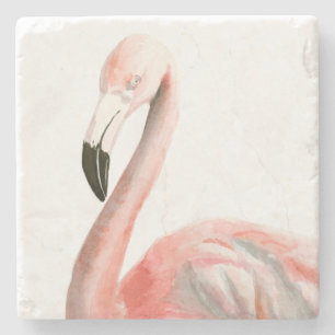 Tropischer Flamingo-Vogel Steinuntersetzer