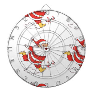 Tropischer Flamingo Weihnachts-Muster Tags: Dartscheibe