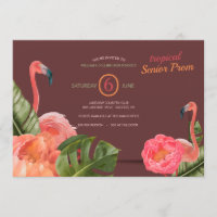 Tropischer Flamingos Prom Einladungen