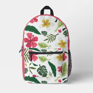 Tropischer floral bedruckter Rucksack