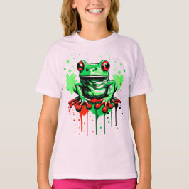 Tropischer Frosch - Froschprinz Girls T - Shirt