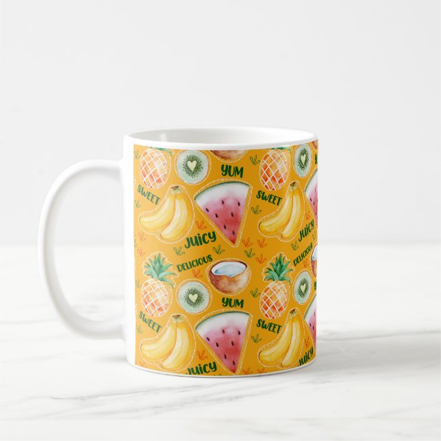 Tropischer Fruchtbecher Kaffeetasse (Links)