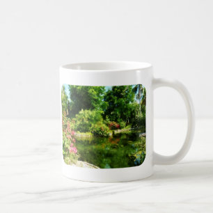 Tropischer Garten am See Tasse