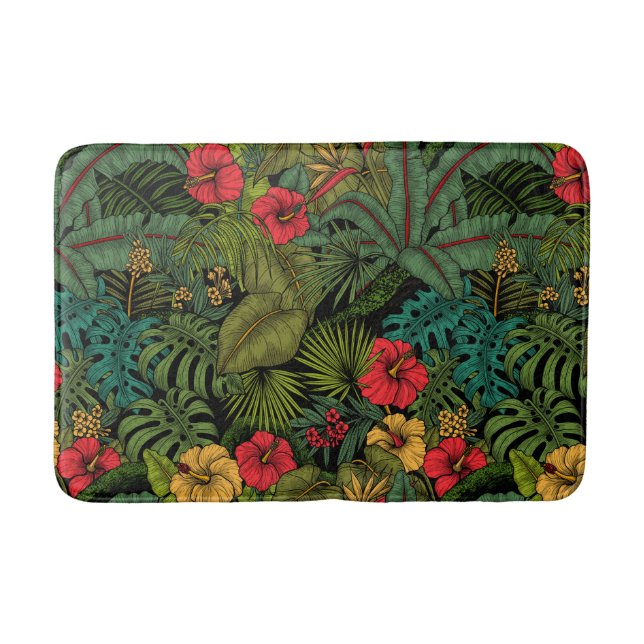 Tropischer Garten Badematte (Vorderseite)