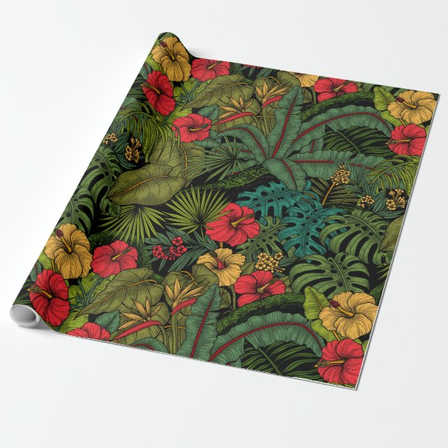 Tropischer Garten Geschenkpapier (Ungerollt)
