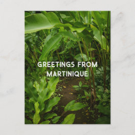 Tropischer Garten Martinique, Reise Postkarte