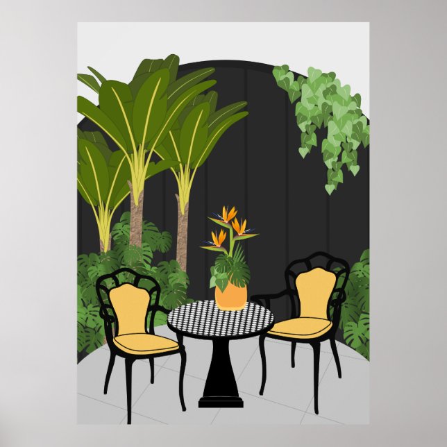 Tropischer Garten Poster (Vorne)