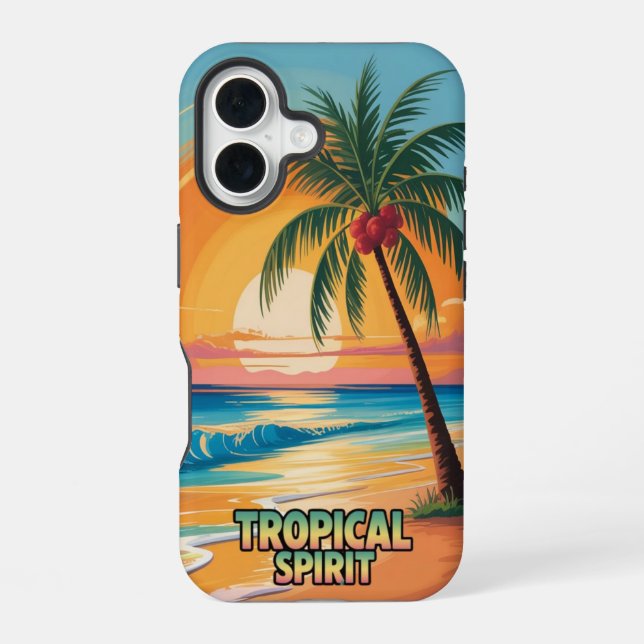 Tropischer Geist iPhone 16 Hülle (Rückseite)