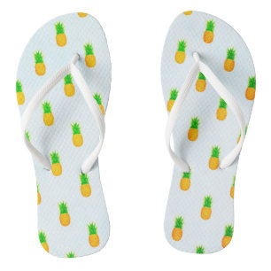 Tropischer Gelber Ananas Druck Strand Flip Flops