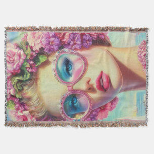Tropischer Glamour Queen Decke