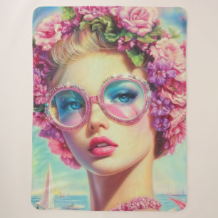 Tropischer Glamour Queen Sherpadecke