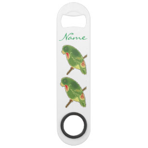 Tropischer grüner Parakeet Thunder_Cove Speed Flaschenöffner