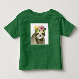 Tropischer Halo  Sweet Sloth Kleinkind T-shirt