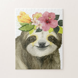 Tropischer Halo  Sweet Sloth Puzzle
