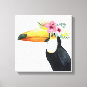 Tropischer Halo - Toucan Leinwanddruck