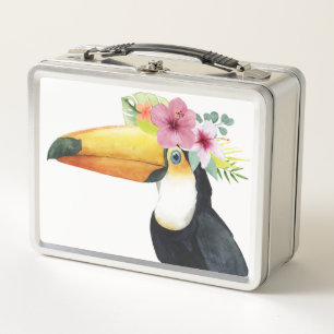 Tropischer Halo - Toucan Metall Brotdose