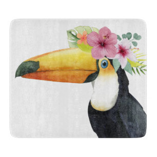 Tropischer Halo - Toucan Schneidebrett