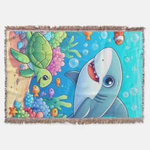 Tropischer/Hawaiianischer farbenfroher Unterwasser Decke