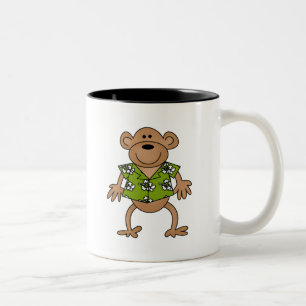 Tropischer hawaiischer Affe Zweifarbige Tasse