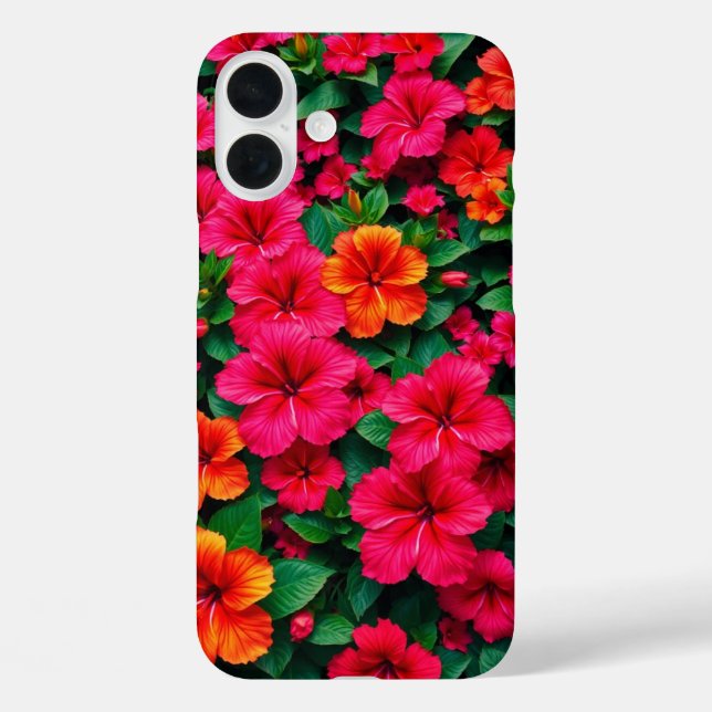 Tropischer Hibiskus Bloom Case-Mate iPhone Hülle (Rückseite)