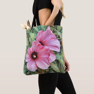 Tropischer Hibiskus Blume Bibel Verse Tasche