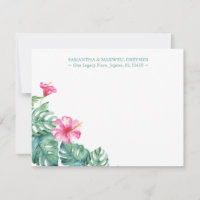 Tropischer Hibiskus Blume Personalisiert Stationie