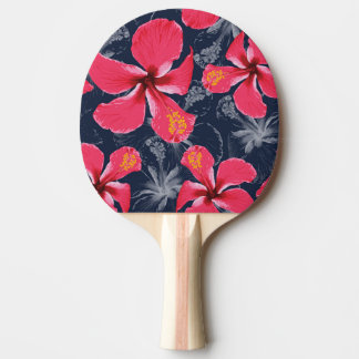 Tropischer Hibiskus Blume Sommerdesign Tischtennis Schläger