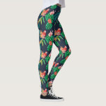 Tropischer Hibiskus Blumendruck mit Jungle Parrot  Leggings<br><div class="desc">Treten Sie mit diesen super niedlichen Leggings in Stilrichtung ein,  die ein Muster tropischer Hibiskus-Blume aufweisen,  die von Rot Papageien hervorgehoben werden. Ideal für einen Abend,  ein Training im Fitnessraum oder einen tropischen Strandurlaub.</div>
