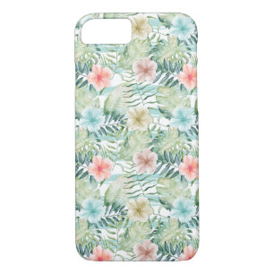 Tropischer Hibiskus Blumenzwiebeln Wasserfarben Case-Mate iPhone Hülle