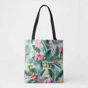 Tropischer Hibiskus: florales nahtloses Muster
