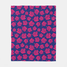 Tropischer Hibiskus für ein bisschen Paradies auf  Fleecedecke