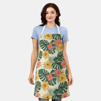Tropischer Hibiskus Garden Schürze