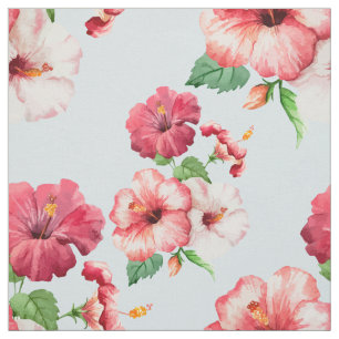 Tropischer Hibiskus-hawaiisches mit Stoff