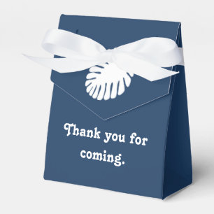 Tropischer Hibiskus in Navy-Geschenkbox Geschenkschachtel