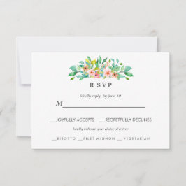 Tropischer Hibiskus | LUAU Wedding RSVP Essenswahl